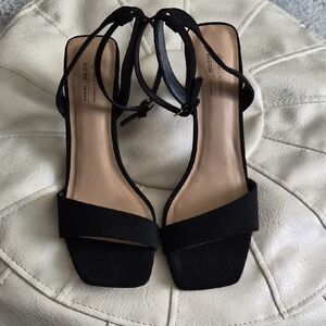Call It Spring Black Strappy Heels